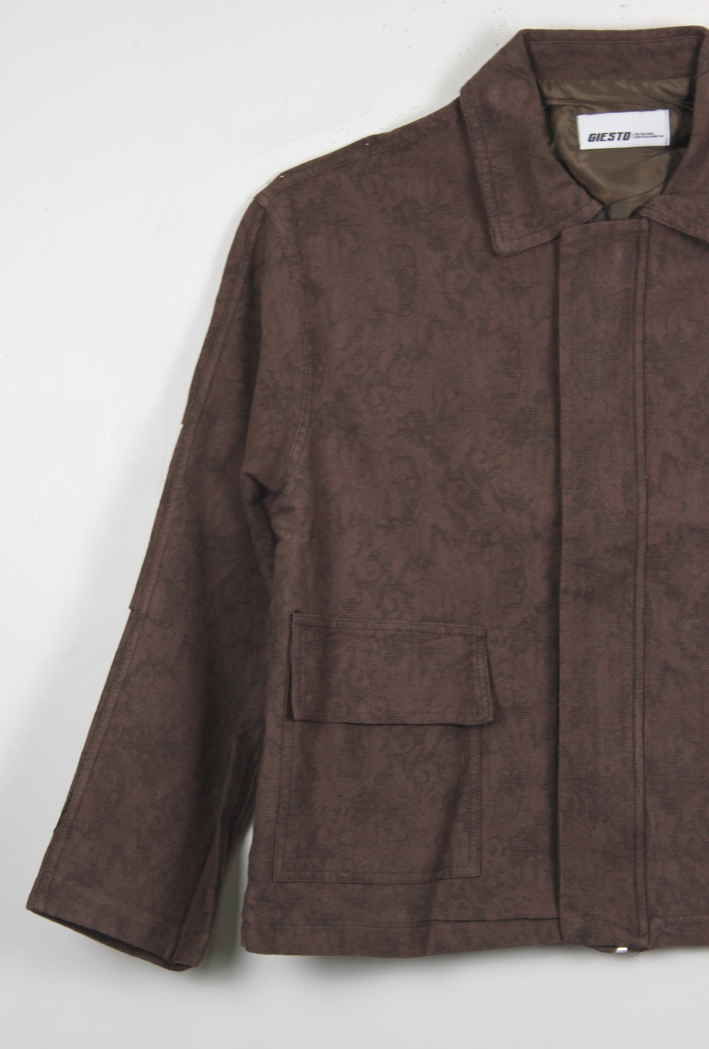 Oversize Desenli İnce Ceket