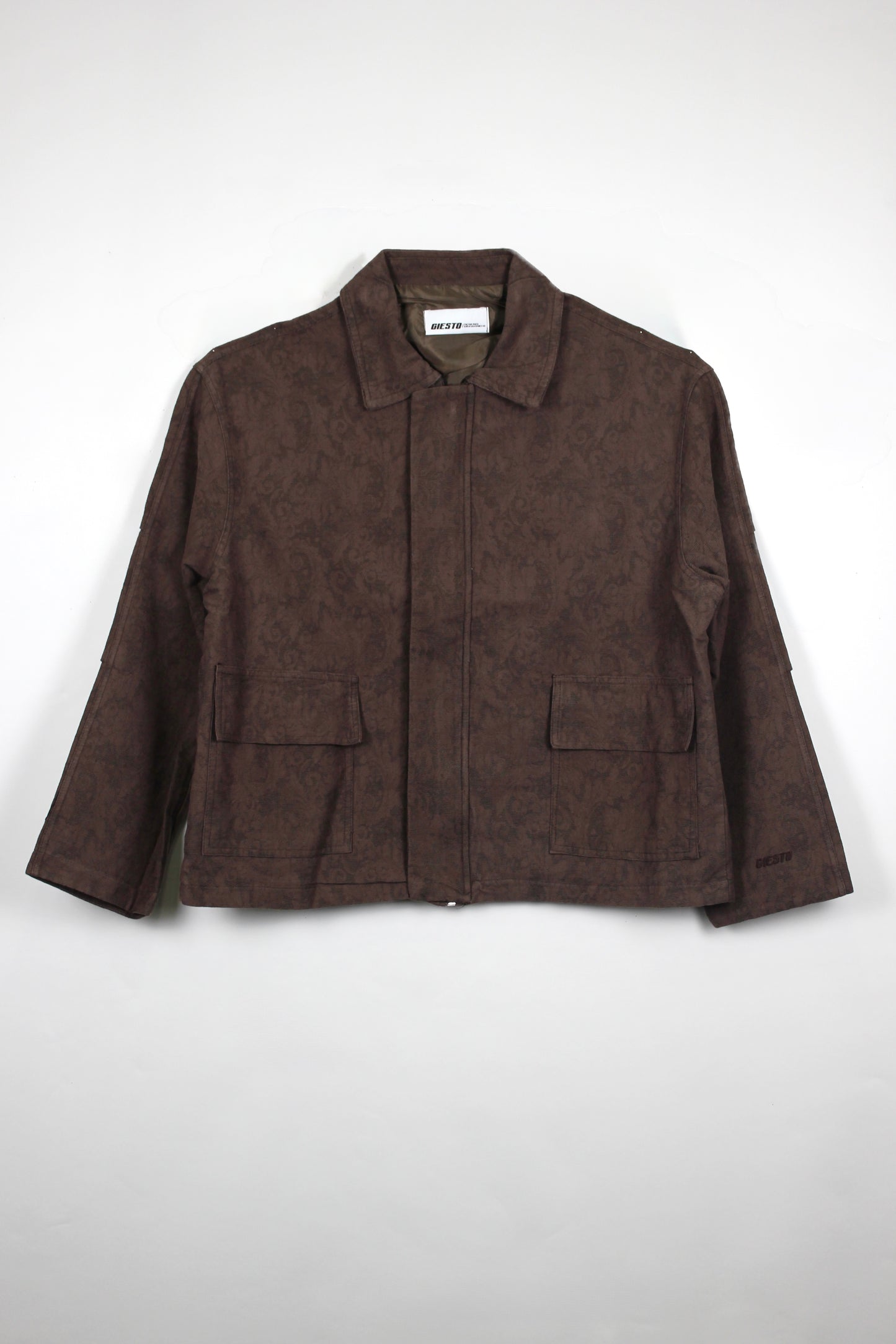 Oversize Desenli İnce Ceket