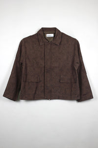Oversize Desenli İnce Ceket