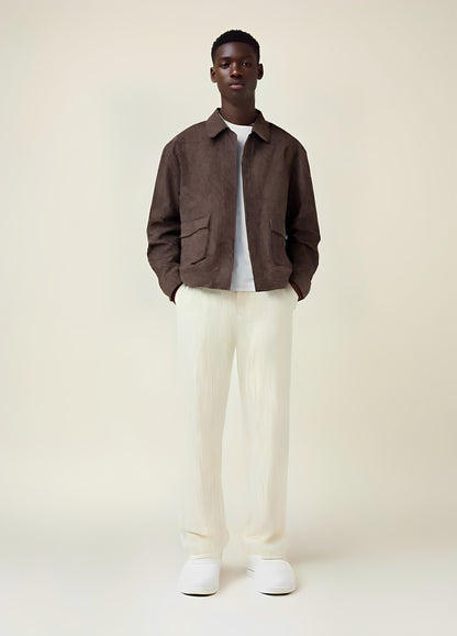Oversize Desenli İnce Ceket